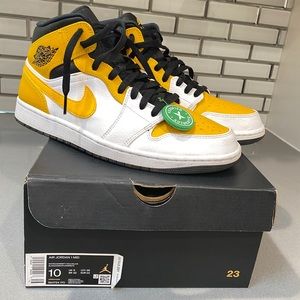 Nike Air Jordan 1 Mid Shoes Mens Size 10